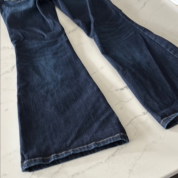 Wrangler Blue Flare Wide Leg Jeans - Picture 7 of 7